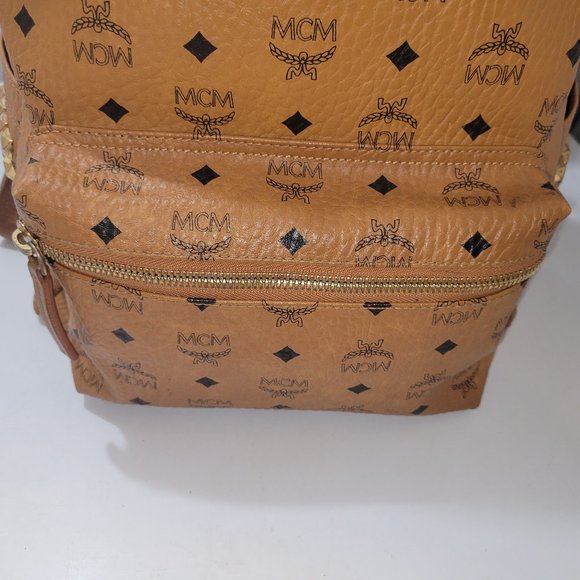 MCM Stark Backpack Cognac Visetos main image 12
